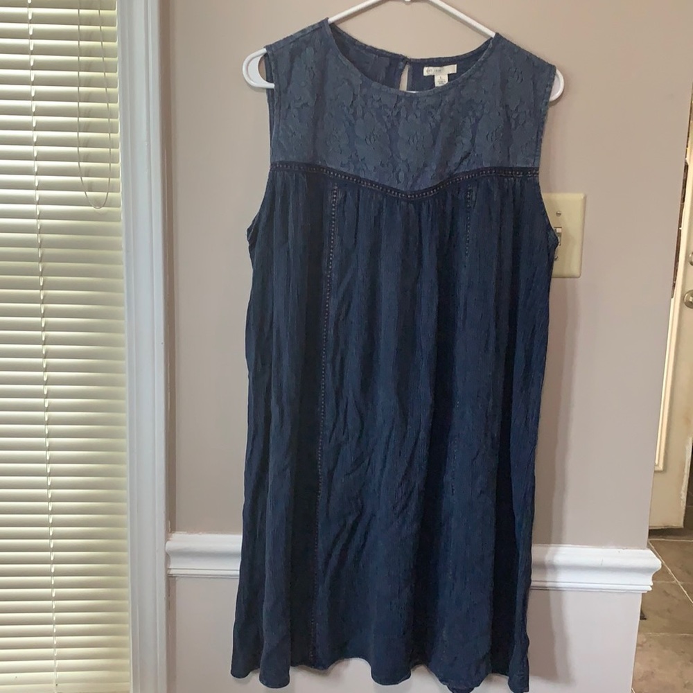 Est. 1948 women’s L Blue Demin Look Dress